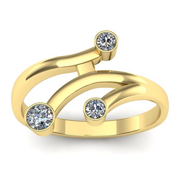 Inel logodna cu diamant rotund