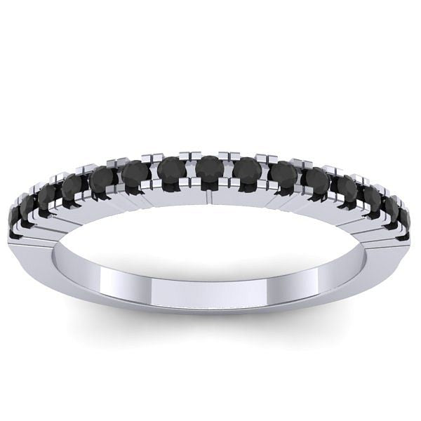 Inel cu diamante negre rotund