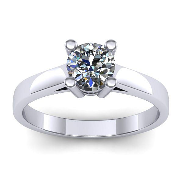 Inel de logodna cu diamant rotund