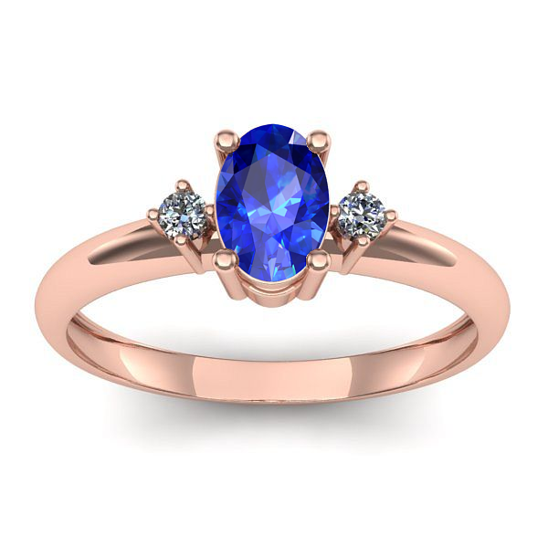 Inel cu safir oval