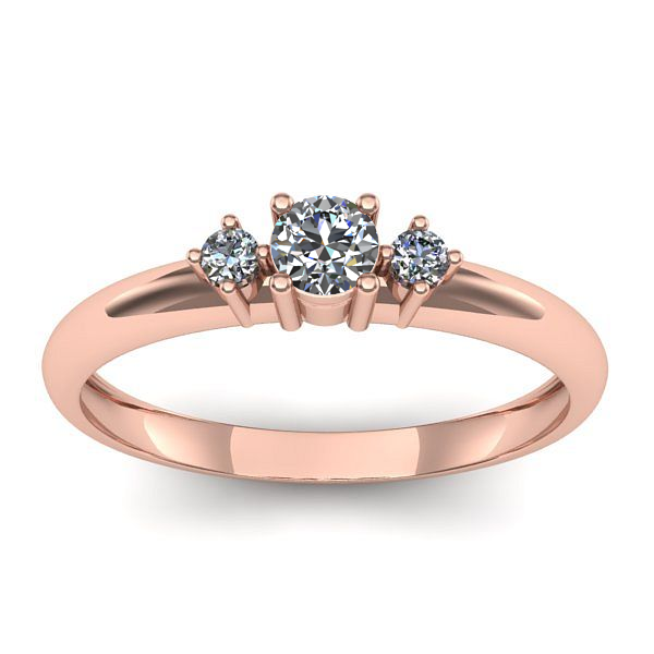 Inel de logodna cu diamant rotund