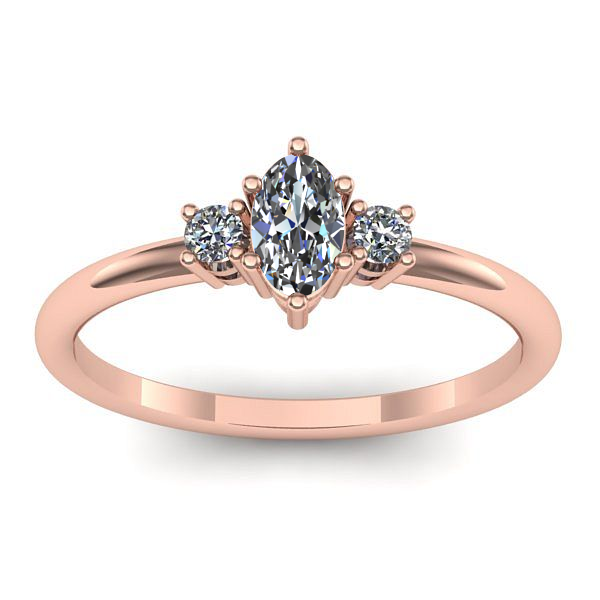 Inel logodna cu safir alb oval
