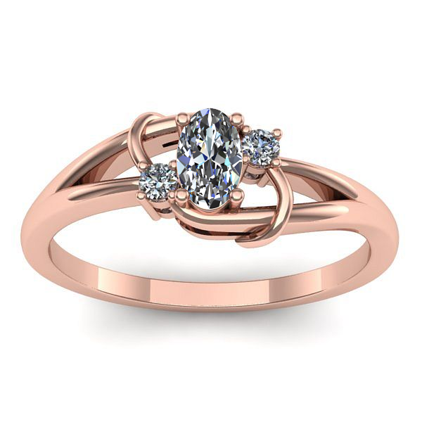 Inel logodna cu safir alb oval