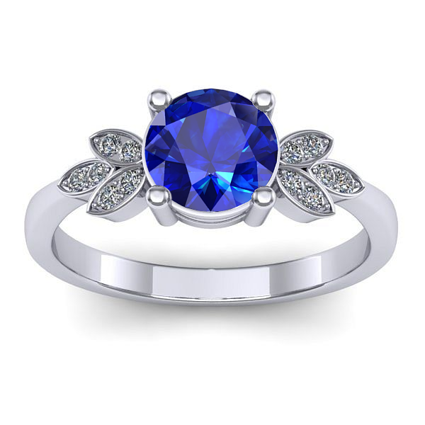 Inel cu safir rotund