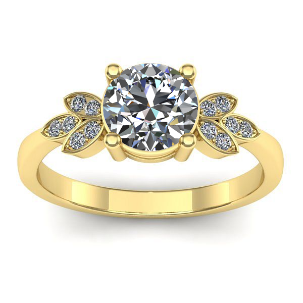 Inel de logodna cu diamant rotund