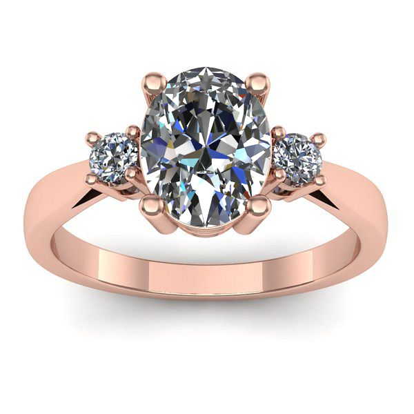 Inel logodna cu diamant de laborator oval