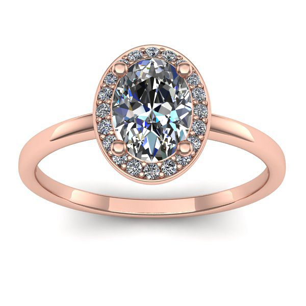 Inel de logodna cu safir alb oval