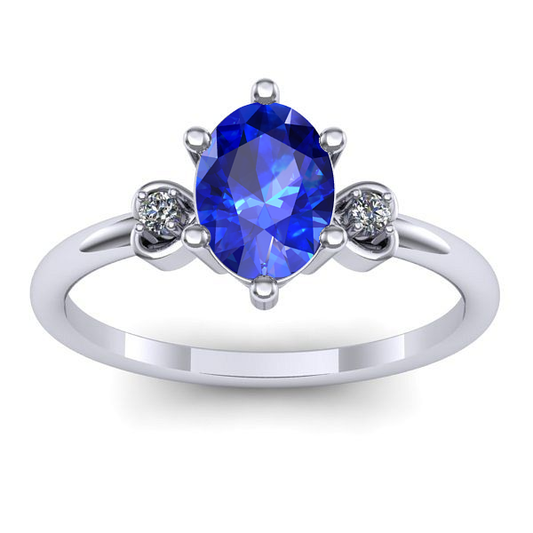Inel cu safir oval