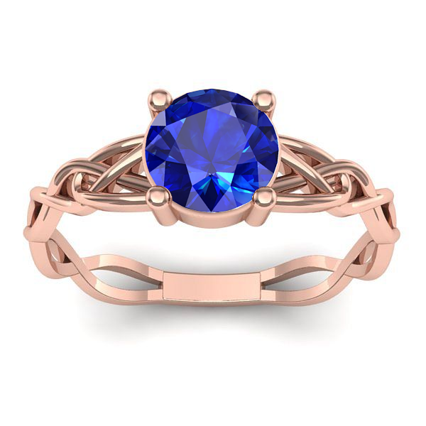 Inel cu safir rotund