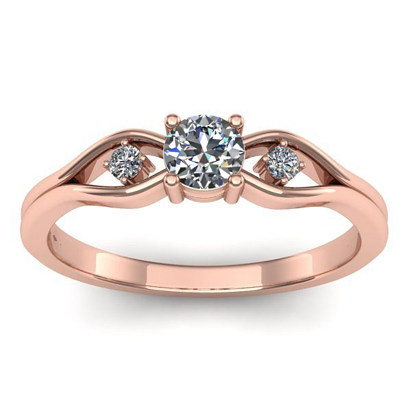 Inel de logodna cu diamant rotund